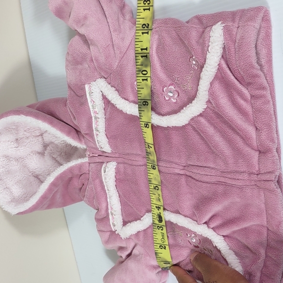 Protection System floral pink and white Lightweight sweater jacket with mittens - Picture 13 of 15